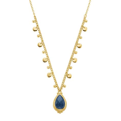 Necklace From The New Anna Beck Blue Quartz Collection Drop Pendant