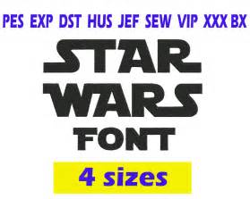 Star Wars Font Embroidery Instant Download