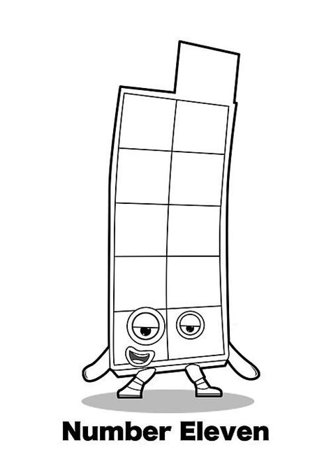 Number Blocks Coloring Pages