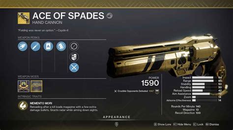 How To Get The Ace Of Spades In Destiny 2 Gamer Journalist