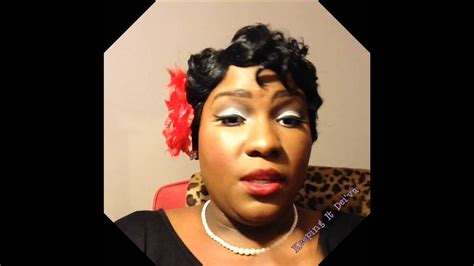 1950s Pin Up Girl Inspired Hair And Makeup Look Youtube