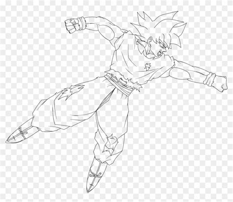 Goku Ultra Instinct Lineart By Thetabbyneko Dibujo De Goku Images And