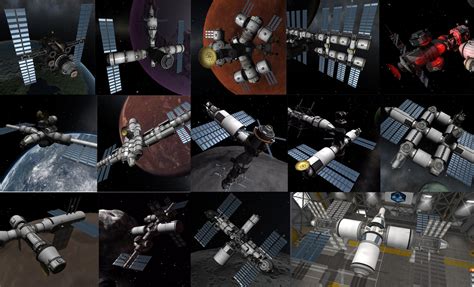 The Evolution Of My Space Stations Over The Years Rkerbalspaceprogram