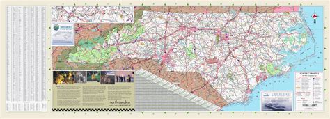 State transportation maps, bicycle routes, evacuation nc.gov: Large detailed transportation map of North Carolina state with all cities and other facilities ...