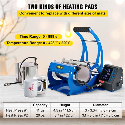 Vevor Mug Heat Press 1120oz Cup Tumbler Transfer Sublimation Machine