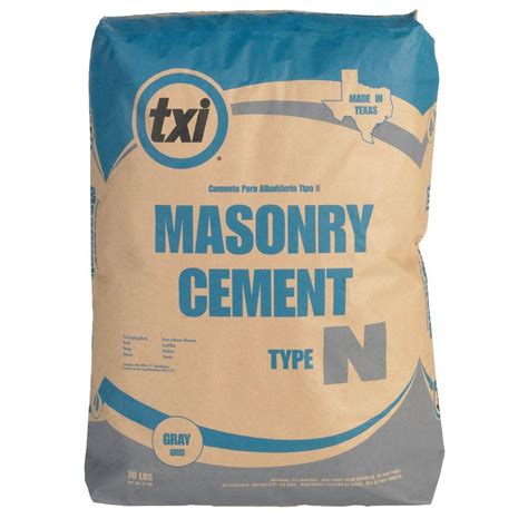 Txi 70 Lb Type N Masonry Cement 4637 The Home Depot