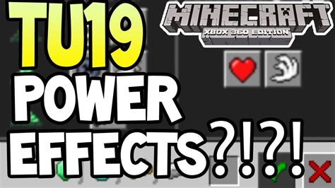 Minecraft Xbox 360ps3 Tu19 Update Power Effects Explained