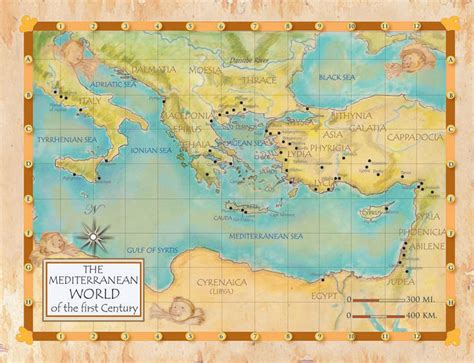 Mediterranean World Of The First Century Poster Paper Anna Payne