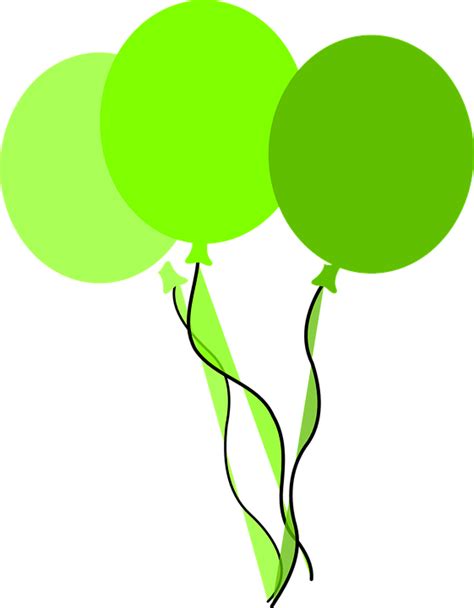 Free Vector Graphic Balloons Green Birthday Party Free Image On