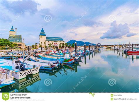 View Of Tamsui Fisherman S Wharf Editorial Stock Photo Image Of Docks