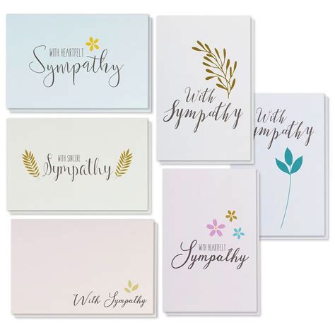 48 Pack Sympathy Cards Bulk Greeting Card With Heartfelt Sympathy 6