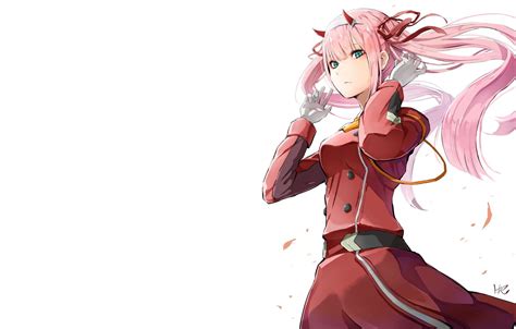 Wallpaper Girl The Wind Form Pink Hair 002 Darling In The Frankxx