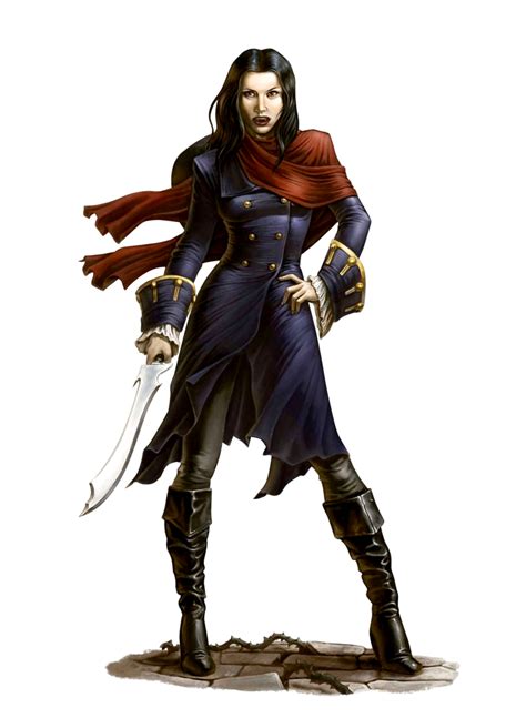 Female Dhampir Magus Rogue Pathfinder Pfrpg Dnd Dandd 35 5e 5th Ed D20