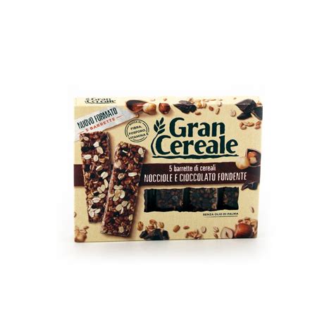 Gran Cereale Barrette Di Cereali Nocciole E Cioccolato Fondente