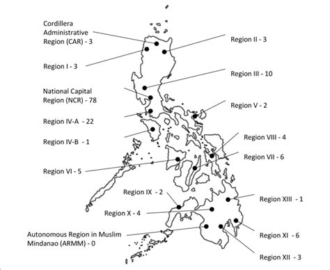 Geographical Landscape Of The Philippines Divided Into 17