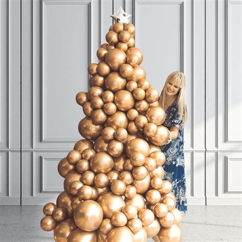Biodegradable Balloon Christmas Trees Sustainable Festive Decor