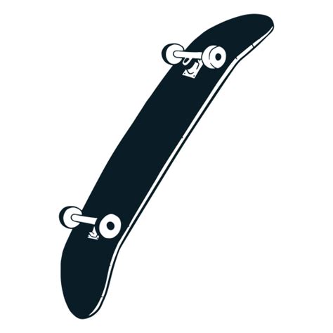 Upside Down Skateboard Black And White Transparent Png And Svg Vector File