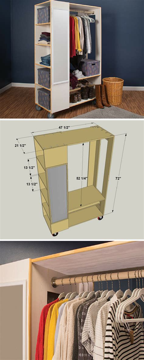 Build This Freestanding Storage System To Create A Closet Anywhere You