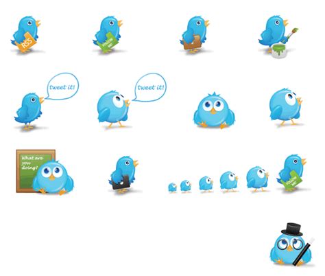 Lovely Twitter Icons Vectorific