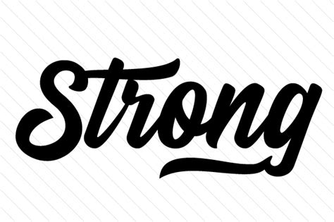 Strong Word Svg