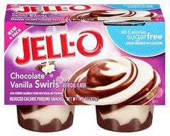 Jell O Sugar Free Reduced Calorie Pudding Snack Chocolate Vanilla Swirls Pack Source