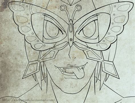 Pap Butterfly Mask Outline Wip By Xholynunx On Deviantart