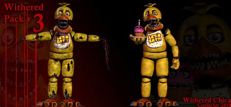 [Withered pack v3] Withered Chica by CoolioArt on DeviantArt