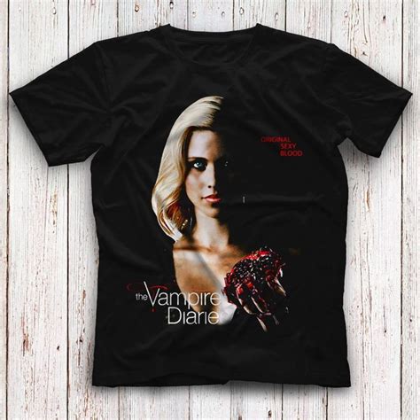 The Vampire Diaries Black Unisex T Shirt Tees Shirts Vampire