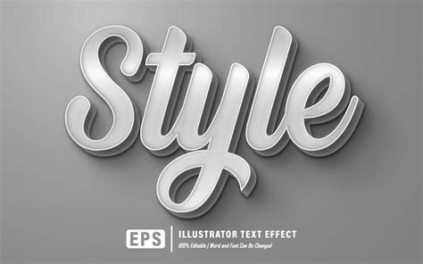 Premium Vector Style Text Effect Editable