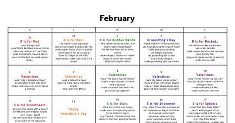 February Toddler Curriculum Ideas