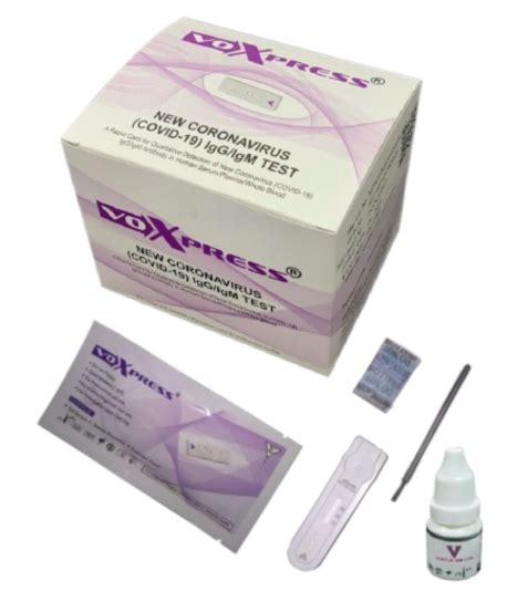 Coronavirus Covid 19 Iggigm Rapid Test Kit Voxtur Bio