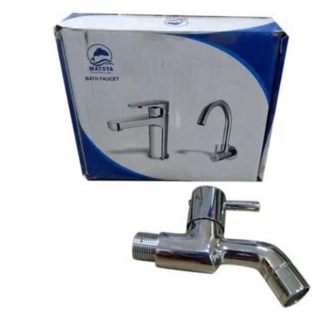 Chrome Plated Wall Mounted Brass Short Body Bib Cock Number Of Handles Single At Rs Piece