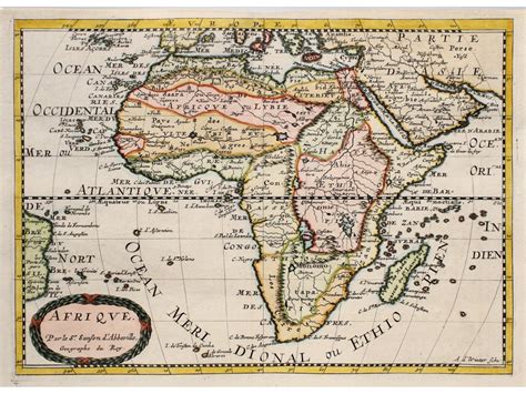 Africa Antique Map Afrique Sanson 1662 Mapandmaps