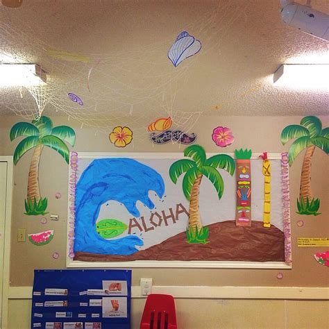 Hawaii Bulletin Board For My Classroom Kindergarten Classroom Decor Diy Classroom Decorations