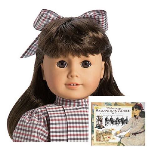 american girl samantha doll bonus samantha s world book retired same day ship for sale online