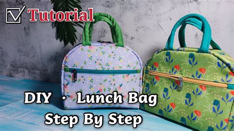 How To Make A Insulated Lunch Bag With Zipper Pocket Step By Step