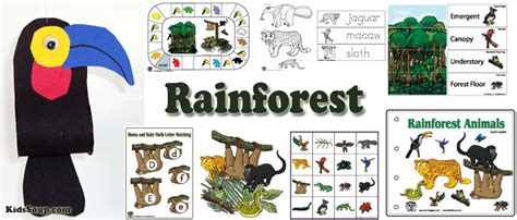 The Rainforest Preschool Activities And Crafts Kidssoup
