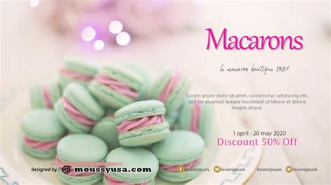 Macarons mat sample to print. 10+ Macaron template free psd | Mous Syusa