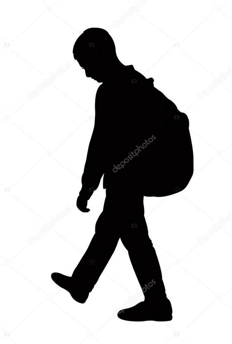 Back To School Kid Silhouette — Stock Vector © Drart 133187962