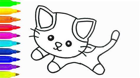 Easy Cat Drawing For Kids At Getdrawings Free Download