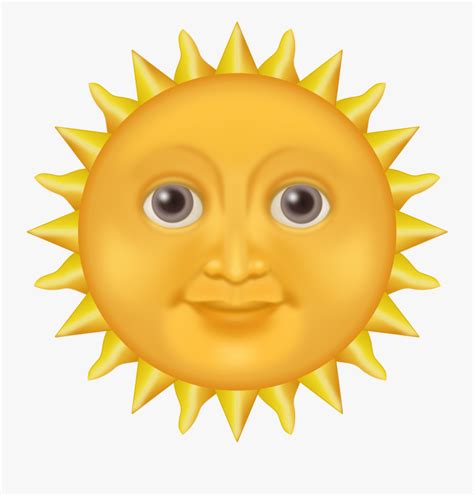 Emote Happy Sun Sun Emoji Free Transparent Clipart Clipartkey