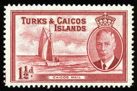 King George VI Turks And Caicos 1950 Turks And Caicos Stamp Turks