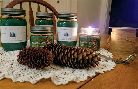 Maine Pine Christmas Handmade Soy Candle Scented T Holiday Etsy