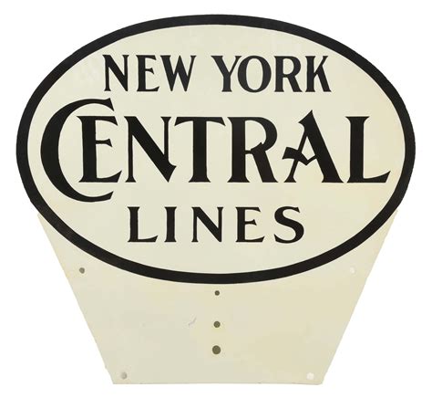 Lot Detail New York Central Lines Porcelain Railroad Sign