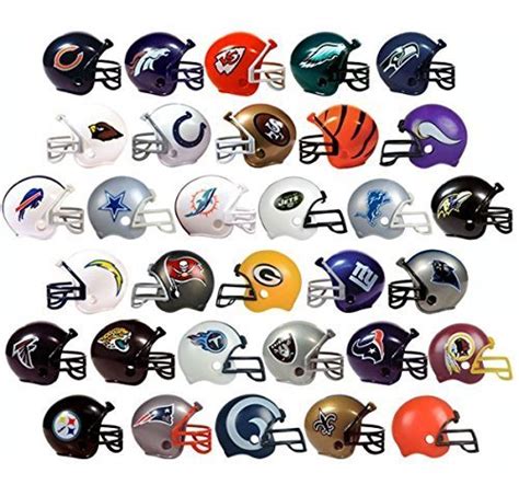 New 2017 Nfl Helmet Set All 32 Teams Mini Football 2 Inch Helmets