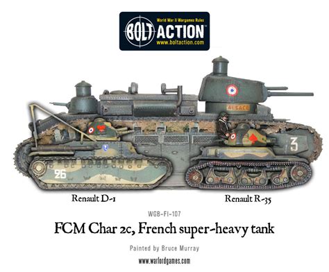 Char 2c Fcm Bolt Action French Superheavy Tank Warlord Games
