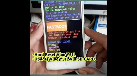 Done, you have now unlocked the bootloader vivo y51l. Mengatasi Hp Vivo Y51L Bootloop/lupa pola dan Update Via ...