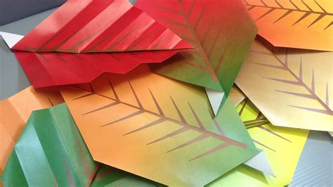 Origami Fall Autumn Leaves Print Your Own Paper