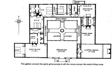 Hacienda style homes with courtyards house and plans in mexico. Mexican Style Courtyard House Plans Hacienda With A Center ...
