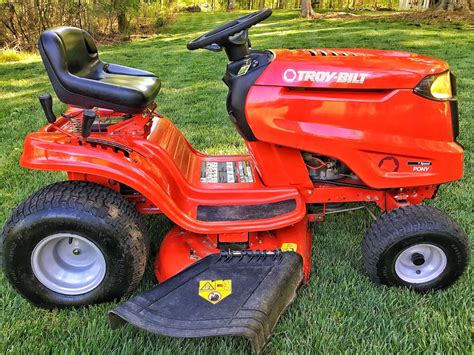 Shop Troy Bilt Pony 155 Hp Manual 42 In Riding Lawn Mower With Briggs 411